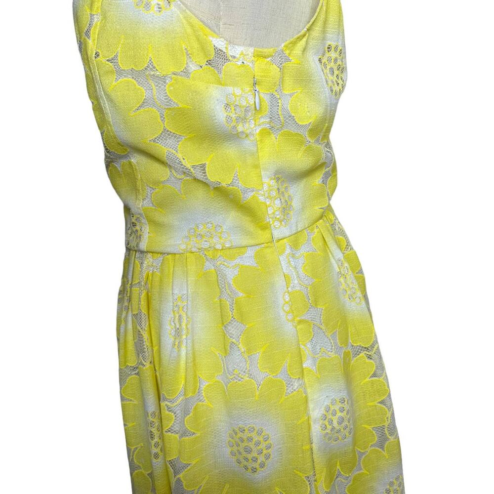 Tracy Reese Yellow Lace Midi Dress - Picture 6 of 10
